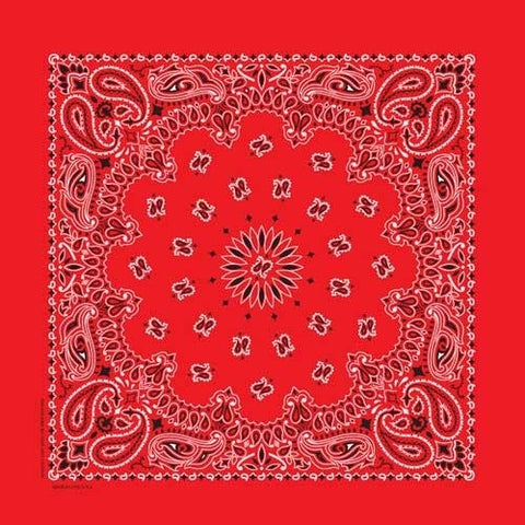 NT4401 Bandana Paisley Red