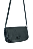 DS8500 Women's Black Construction Leather Purse/Shoulder Bag