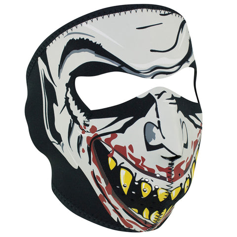 WNFM067G ZAN&reg; Full Mask- Neoprene- Vampire, Glow in the Dark
