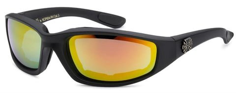 8CP924-RV Choppers Foam Padded Sunglasses - Assorted - Sold by the Do
