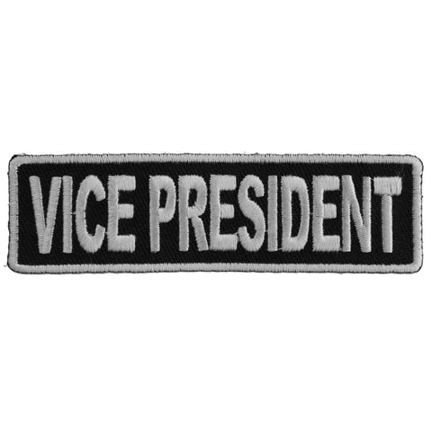 P3713 Vice President Patch 3.5 Inch White