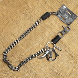WA-WC7032 Wallet Chain with a skull / horn / leather designs, single