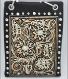 CHIC802-BLK Western boot pattern style with Floral design