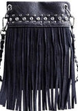 CHIC415-BLK crossbody handbag - Top Bling FRINGE