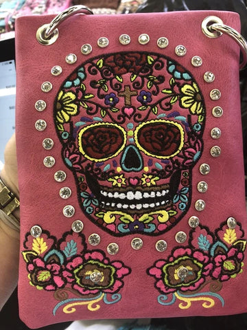 CHIC866-FU Skull design embroidery