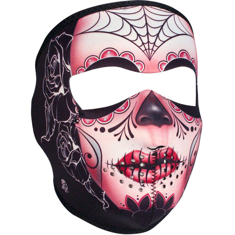 WNFM082 ZAN&reg; Full Mask- Neoprene- Sugar Skull