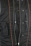 DS188 Upgraded Style Gun Pockets, Hidden 10'' Gun Metal Zipper, Side