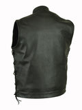 DS192 Concealed Snaps, Premium Naked Cowhide, Hidden Zipper, Side Lac