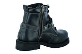 DS9766 Women's Boots with Side Zipper and Single Strap