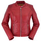 DS5501 Cabernet - Women's Fashion Leather Jacket