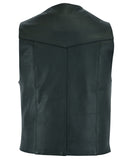DS104 Men's Plain Side Economy Vest