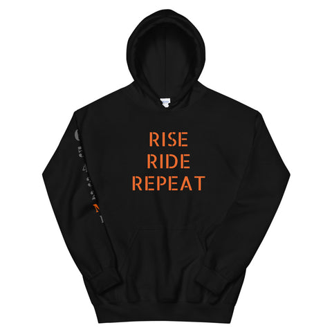 Rise Ride Repeat Hoodie - Gears on Sleeve